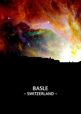 Basle Switzerland Skyline