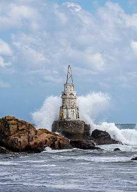 Storm over the beacon