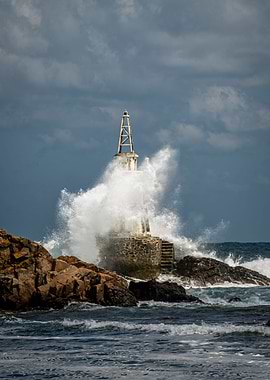 Storm over the beacon