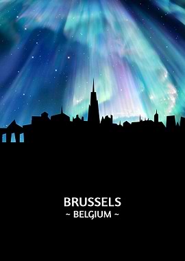 Brussels Belgium Skyline