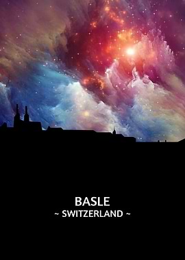Basle Switzerland Skyline