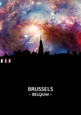 Brussels Belgium Skyline