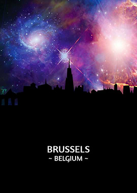 Brussels Belgium Skyline