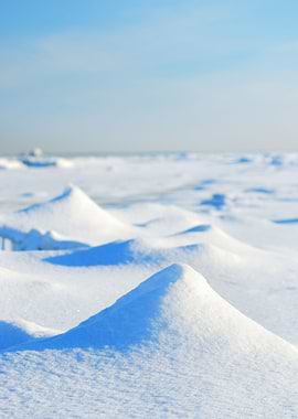 Ice Desert Winter Landscap
