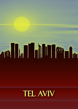 Tel Aviv City Skyline