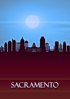 Sacramento City Skyline