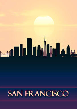 San Francisco City Skyline