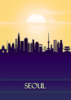 Seoul City Skyline