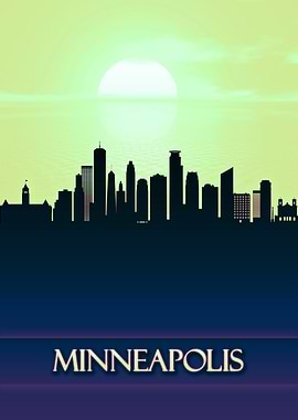 Minneapolis City Skyline