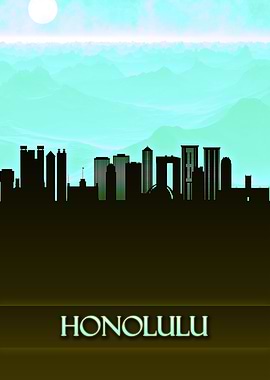 Honolulu City Skyline