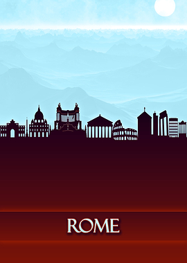 Rome City Skyline
