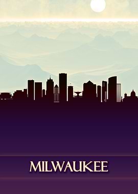 Milwaukee City Skyline
