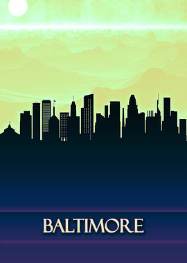 Baltimore City Skyline