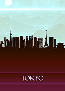 Tokyo City Skyline