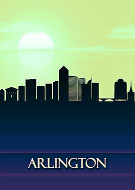 Arlington City Skyline