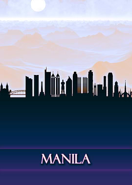 Manila City Skyline