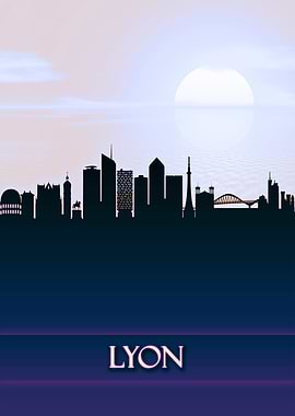 Lyon City Skyline