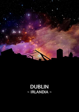 Dublin Irlandia Skyline