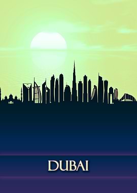 Dubai City Skyline