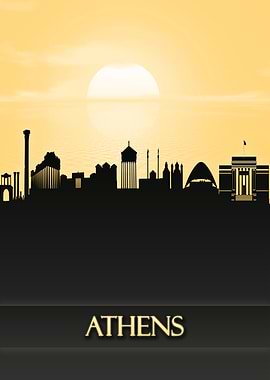 Athens City Skyline