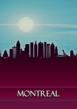 Montreal City Skyline