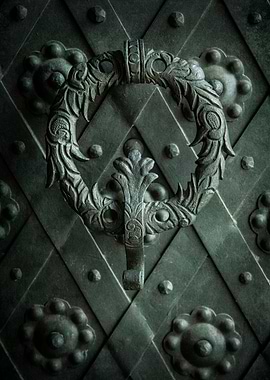 Pretty ornamented doorknob