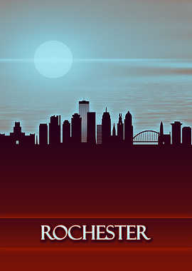 Rochester City Skyline