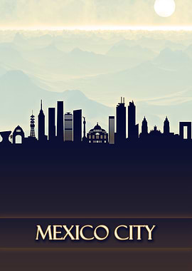 Mexico City Skyline