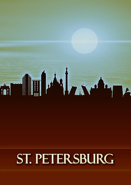 St Petersburg City Skyline