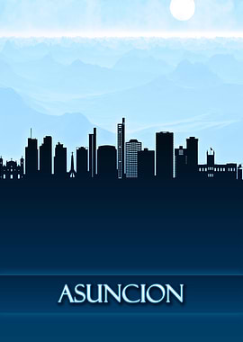 Asuncion City Skyline