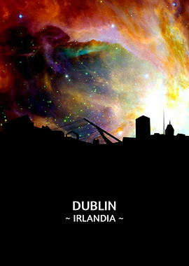 Dublin Irlandia Skyline