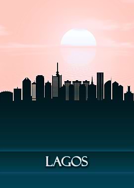 Lagos City Skyline