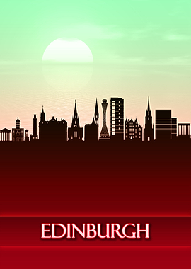 Edinburgh City Skyline