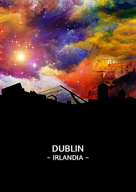 Dublin Irlandia Skyline