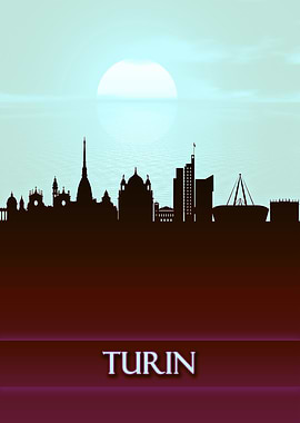 Turin City Skyline