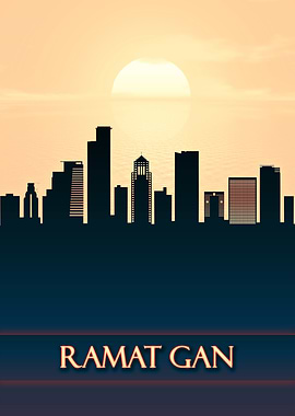 Ramat Gan City Skyline