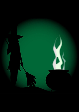 Halloween Witch Background