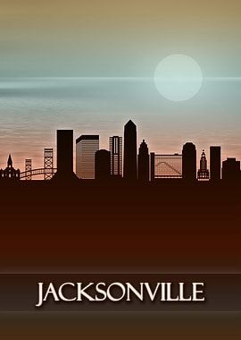 Jacksonville City Skyline