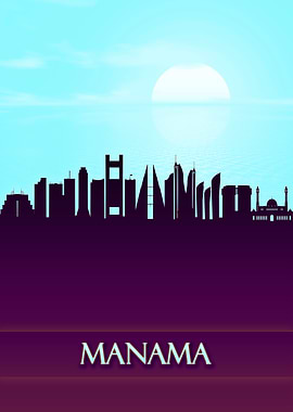 Manama City Skyline