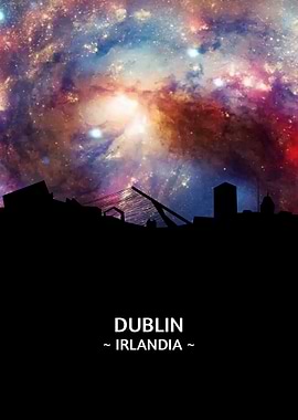 Dublin Irlandia Skyline