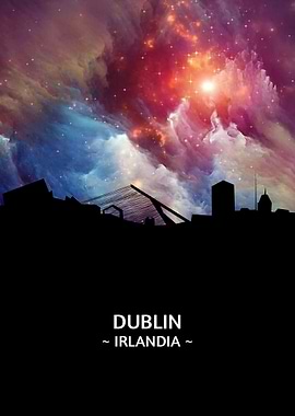 Dublin Irlandia Skyline