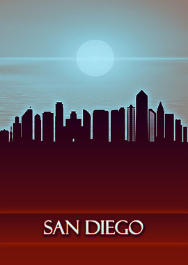 San Diego City Skyline