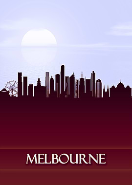 Melbourne City Skyline