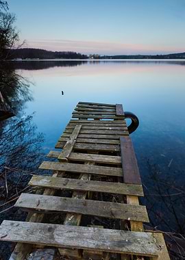 Lake Landscape With Small