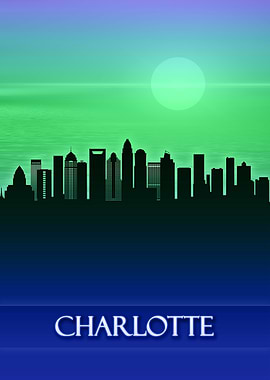 Charlotte City Skyline
