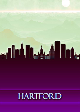 Hartford City Skyline