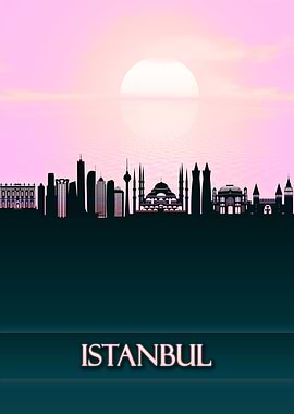 Istanbul City Skyline