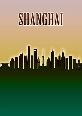Shanghai Skyline Minimal