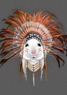 Orange Feather Mouse