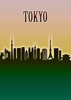 Tokyo Skyline Minimal